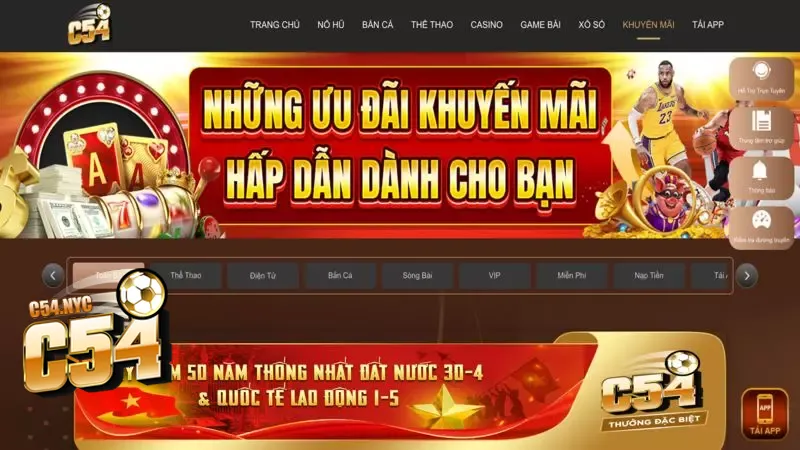 Khuyến mãi C54 điểm danh mỗi ngày - Cơ hội nhận thưởng khủng Cập nhật điều kiện chi tiết từ C54