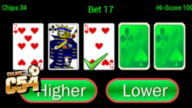 Game bài Thái Hilo - Tựa game đổi thưởng cực hot tại nhà cái C54 Đặt cược High - Low nhận thưởng lớn