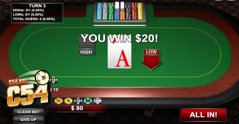 Game bài Thái Hilo - Tựa game đổi thưởng cực hot tại nhà cái C54 Game bài Thái Hilo - Cơ hội đổi đời tại C54