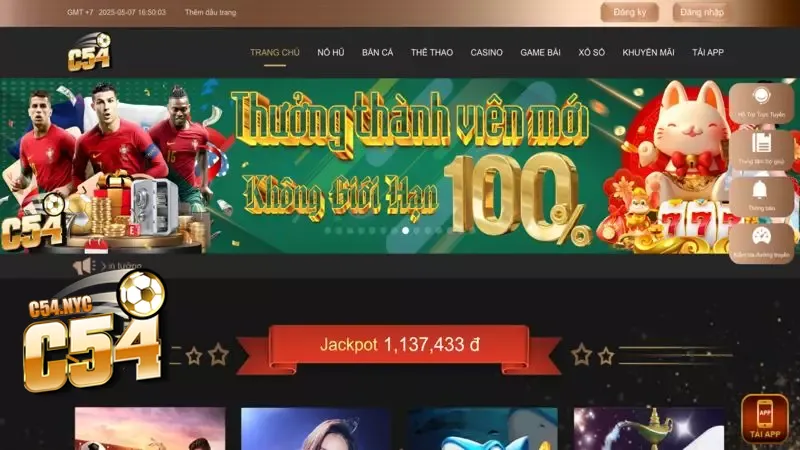 Cập nhật khuyến mãi thành viên mới HOT nhất trên C54 Khởi nghiệp thành công khi gia nhập C54