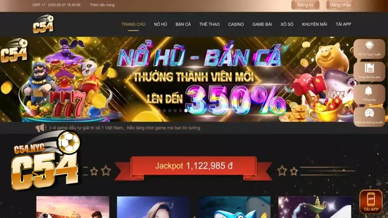 Cập nhật khuyến mãi thành viên mới HOT nhất trên C54 Lưu ý cần thiết khi tham gia khuyến mãi tân binh