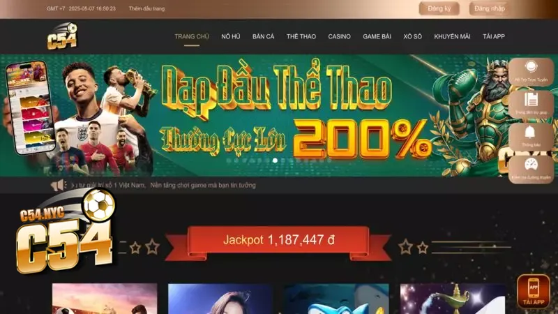 Cập nhật khuyến mãi thành viên mới HOT nhất trên C54 Nhận thưởng Thể thao với giá trị siêu khủng