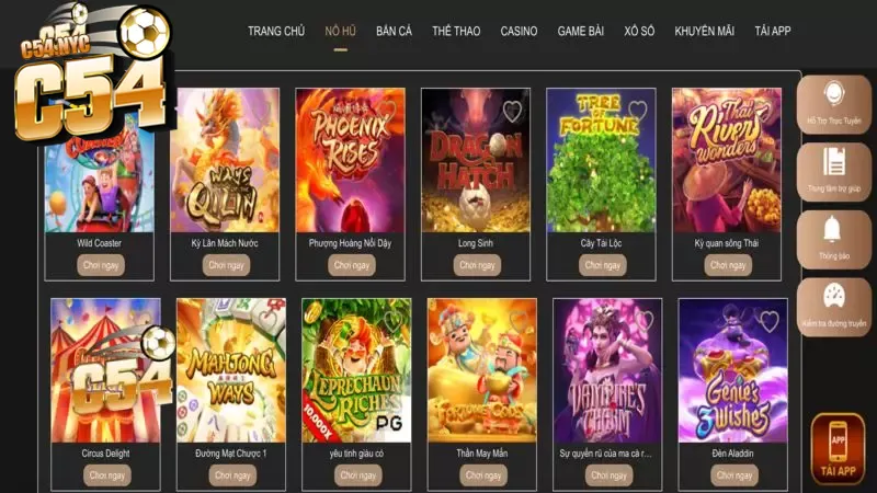 Đăng nhập C54 - Hướng dẫn và giải đáp thắc mắc mới nhất Thắc mắc thường gặp của người chơi khi đăng nhập C54