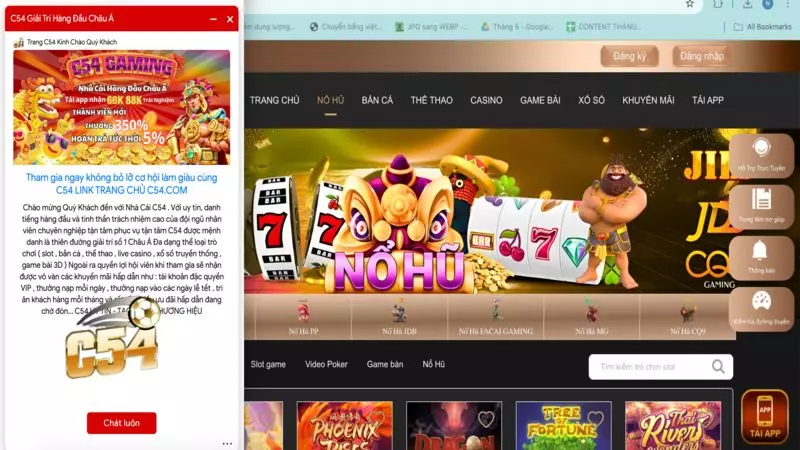 Liên hệ Tình huống cần trao đổi với C54