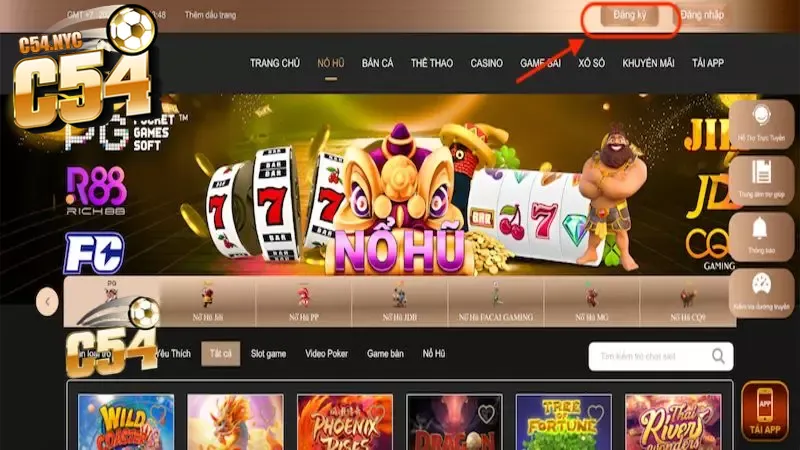 Đăng ký C54 - Thực hiện đúng chuẩn chỉ trong 3 bước Truy cập vào địa chỉ chính thức của C54